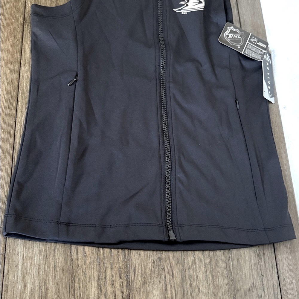 NWT [Touch by Alyssa Milano] Anaheim Ducks NHL Activewear Full-Zip Vest Womens L - Picture 5 of 12